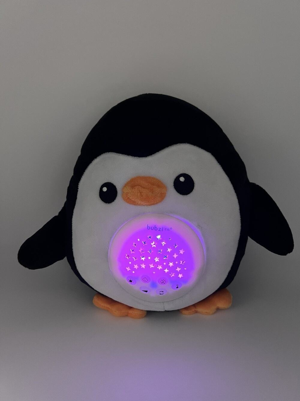Bubzi Co Soothing Sleep Penguin White Noise Baby Sleep Aid Lullabies Night Light